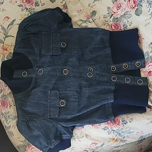 Short Jacket w button snaps and short bell sleevs. SO CUTE-wish it still fit